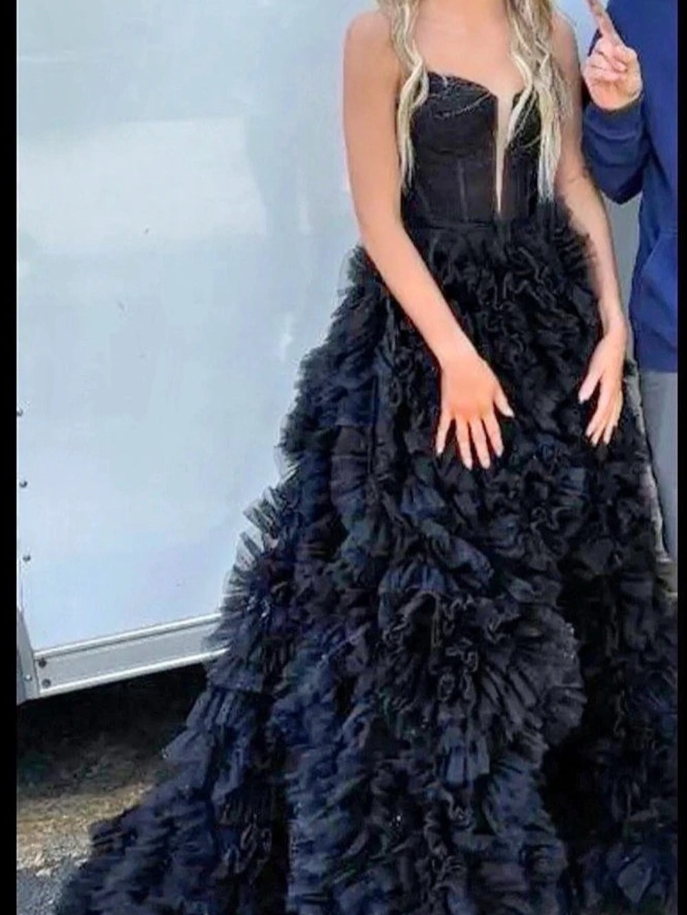 Black Prom Gown Like New